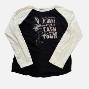 Boys Lucky Brand Johnny Cash Tour Raglan